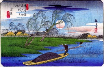 Seba Utagawa Hiroshige ukiyoe Peinture à l'huile